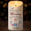 This Candle Illuminates Cherished Memories - Memorial Personalized Custom LED Candle - Sympathy Gift For Family Members