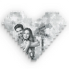 Custom Photo Loved You Then, Love You Still - Couple Personalized Custom Heart Shaped Building Brick Blocks - Gift For Husband Wife, Anniversary