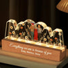 Everything We Are Is Because Of You - Family Personalized Custom Acrylic Block 3D LED Night Light - Gift For Mom, Daughter