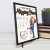 Hold Me Tight, And I'll Never Let Go - Couple Personalized Custom 2-Layered Wooden Plaque With Stand - Gift For Husband Wife, Anniversary