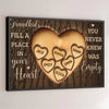The Love For Grandkids Fills Your Heart Endlessly - Family Personalized Custom Horizontal Poster - Gift For Grandma, Grandpa, Grandkid