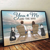 Our Hearts Are Full Of Love - Couple Personalized Custom Horizontal Poster - Gift For Husband Wife, Anniversary