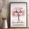 Grandchildren, Little Blessings And Endless Joy - Family Personalized Custom Vertical Poster - Gift For Grandma, Grandpa, Grandkid