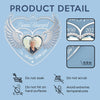 Custom Photo One Day With You, Forever With You - Memorial Personalized Custom Car Ornament - Acrylic Custom Shaped - Sympathy Gift For Family Members