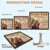 You Are My Home - Couple Personalized Custom 2-Layered Wooden Plaque With Stand - Gift For Husband Wife, Anniversary