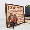 Forever My Always - Couple Personalized Custom 2-Layered Wooden Plaque With Stand - Gift For Husband Wife, Anniversary