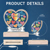 Forever In Grandmother's Heart - Family Personalized Custom Shaped 3D LED Light - Gift For Grandma, Grandpa, Grandkid