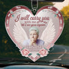 Custom Photo Rest In Peace, Dear Soul - Memorial Personalized Custom Car Ornament - Acrylic Custom Shaped - Sympathy Gift For Family Members