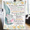 Our Adventures Are About To Start - Family Personalized Custom Blanket - Baby Shower Gift, Gift For First Mom