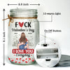 Love Is Sweet, But You’re Spicy Too - Couple Personalized Custom Mason Jar Light - Valentine Gift For Husband Wife, Anniversary