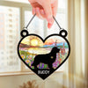 A Furry Friend, A Love That Never Fades - Memorial Personalized Window Hanging Suncatcher Ornament - Sympathy Gift For Pet Owners, Pet Lovers