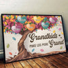 Grandkids Fill A Place In Your Heart - Family Personalized Custom Horizontal Poster - Gift For Grandma, Grandpa, Grandkid