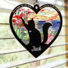 A Cat’s Love, An Eternal Memory - Memorial Personalized Window Hanging Suncatcher Ornament - Sympathy Gift For Pet Owners, Pet Lovers