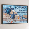 My Heart Is Yours, Entirely And Unconditionally - Couple Personalized Custom Horizontal Poster - Gift For Husband Wife, Anniversary