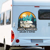 Roam Far, Camp Near - Camping Personalized Custom RV Decal - Gift For Yourself, Best Friends, Siblings, Family Members, Camping Lovers