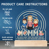 Home Is Wherever Mom Is - Family Personalized Custom Shaped Acrylic LED Light - Mother's Day, Gift For Mom