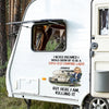 Here I Am, Owning It - Camping Personalized Custom RV Decal - Gift For Yourself, Best Friends, Siblings, Family Members, Camping Lovers