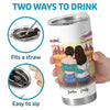 Celebrate The Bonds That Mean The Most - Bestie Personalized Custom Tumbler - Gift For Best Friends, BFF, Sisters