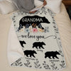 Her Love Is A Garden Of Endless Wonder - Family Personalized Custom Blanket - Gift For Mom, Grandma