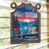 Camp More, Worry Less - Family Personalized Window Hanging Suncatcher - Gift For Yourself, Best Friends, Siblings, Family Members