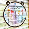 Seeds Of Love, Roots Of Joy - Family Personalized Window Hanging Suncatcher - Gift For Mom, Grandma