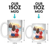 Our Hearts Are Bound Together By Laughter - Family Personalized Custom Mug - Gift For Mom, Daughter