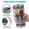 We’re The Perfect Mix Of Grace And Grit - Bestie Personalized Custom Tumbler - Gift For Best Friends, BFF, Sisters