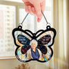Custom Photo Love Lives On Forever - Memorial Personalized Window Hanging Suncatcher Ornament - Sympathy Gift For Family Members