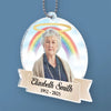 Custom Photo Holding You Close In Our Prayers - Memorial Personalized Custom Car Ornament - Acrylic Custom Shaped - Sympathy Gift For Family Members