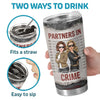Double Trouble, Twice The Fun - Bestie Personalized Custom Tumbler - Gift For Best Friends, BFF, Sisters