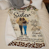 Our Friendship Is Written On My Heart - Bestie Personalized Custom Blanket - Gift For Best Friends, BFF, Sisters