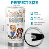 Four Paws, One Heart - Dog & Cat Personalized Custom 3D Inflated Effect Printed Tumbler - Gift For Pet Owners, Pet Lovers