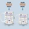 Forever Linked, Heart To Heart - Family Personalized Custom 3D Inflated Effect Printed Mug - Gift For Mom, Daughter