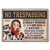 A Crazy Woman With Her Dog - Dog Personalized Custom 3D Inflated Effect Printed Home Decor Metal Sign - House Warming Gift For Pet Owners, Pet Lovers