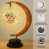 There Is No Greater Love Than The Love Of A Mother - Family Personalized Custom Moon Lamp Light - Mother's Day, Gift For Mom, Grandma