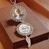 Custom Photo Until Then, I’ll Hold You In My Dreams - Memorial Personalized Custom Metal Car Hanging Ornament With Charm - Sympathy Gift For Family Members