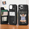 Custom Photo I Will Carry You With Me Until I See You Again - Memorial Personalized Custom Leather Flip Wallet Phone Case - Sympathy Gift For Family Members