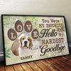Custom Photo Leaving Pawprints On Our Hearts - Memorial Personalized Custom Horizontal Poster - Sympathy Gift For Pet Owners, Pet Lovers