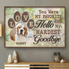 Custom Photo Leaving Pawprints On Our Hearts - Memorial Personalized Custom Horizontal Poster - Sympathy Gift For Pet Owners, Pet Lovers