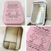 The Reflection Of Love - Family Personalized Custom Jewelry Box LED Makeup - Gift For Mom, Daughter