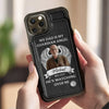 Custom Photo My Dad Is My Guardian Angel - Memorial Personalized Custom Leather Flip Wallet Phone Case - Sympathy Gift For Family Members