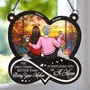 A Daughter, A Mother, A Beautiful Journey - Family Personalized Window Hanging Suncatcher Ornament - Gift For Mom, Daughter