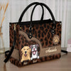 Love Is A Wet Nose And A Wagging Tail - Dog & Cat Personalized Custom Leather Handbag - Gift For Pet Owners, Pet Lovers