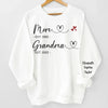 Together, No Matter The Distance - Family Personalized Custom Unisex Sweatshirt, Hoodie With Design On Sleeve - Mother's Day, Gift For Mom, Grandma