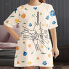 A Mother’s Love Knows No Distance - Family Personalized Custom Women's Sleep Tee - Mother's Day, Gift For Mom, Grandma