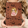 A Daily Note To Be Kind To Yourself - Family Personalized Custom Leather Journal - Mother's Day Gift For Mom, Yourself, Best Friends, Siblings, Family Members