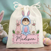 Sweet Treats & Bunny Love Await - Family Personalized Custom Favor Bag - Easter Gift For Family Members