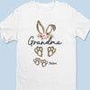 Home Is Wherever Grandmother Is - Family Personalized Custom Unisex T-shirt, Premium T-shirt, Hoodie - Easter Gift For Mom, Grandma