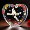 Mom’s Hand, My Comfort - Family Personalized Custom 3D Crystal Heart Shaped - Mother's Day, Gift For Mom, Daughter