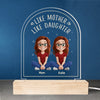 Home Is Wherever Mom Is - Family Personalized Custom Shaped 3D LED Light - Mother's Day, Gift For Mom, Daughter